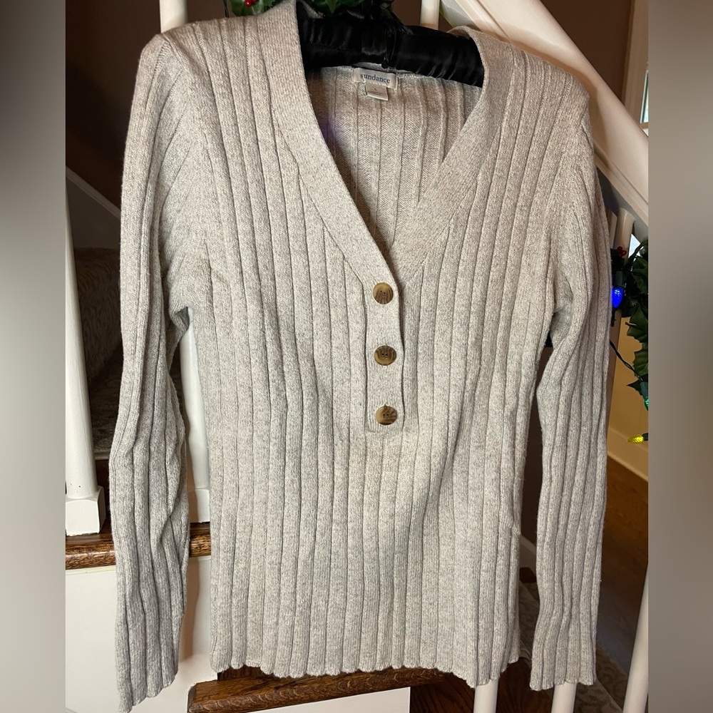 Sundance Ribbed Cotton Silk Henley